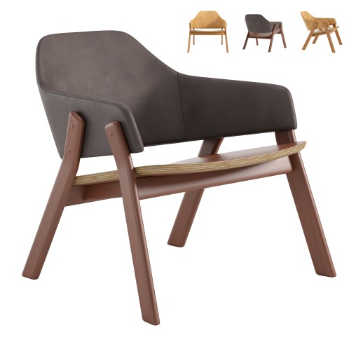 Clutch Leather Lounge Chair