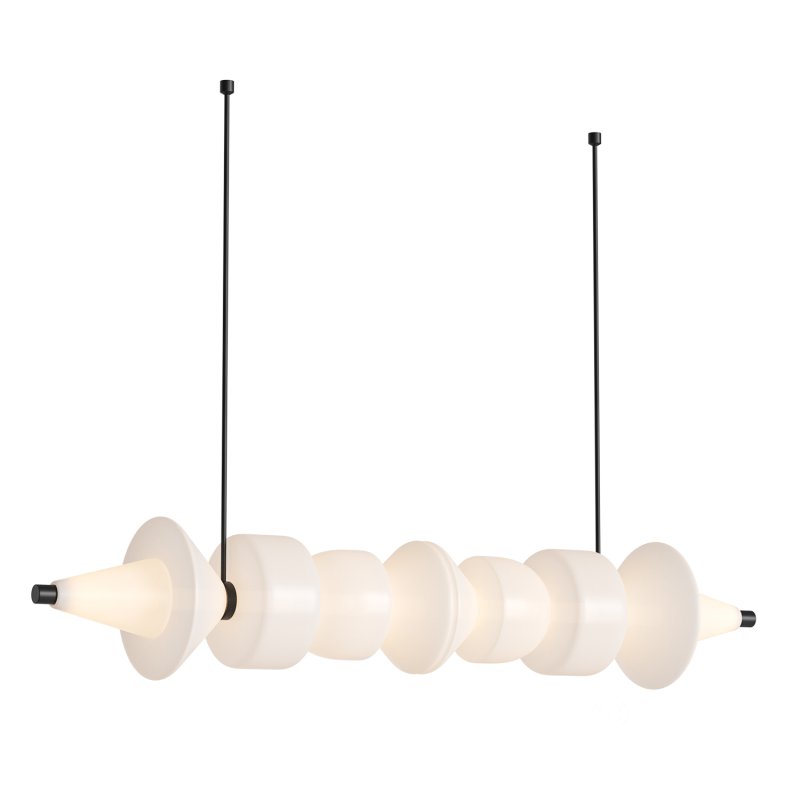 Sonde Satin H Chandelier Light by HOLLY HUNT Image 4