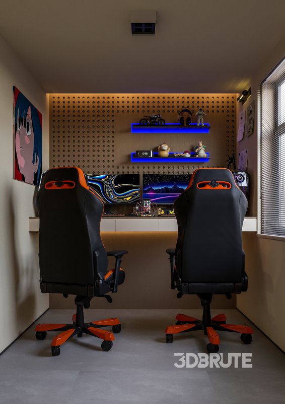 gaming room office Image 2