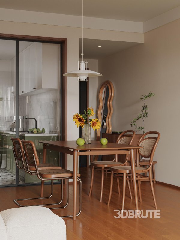 Living Room Dining Room Bedroom Image 3