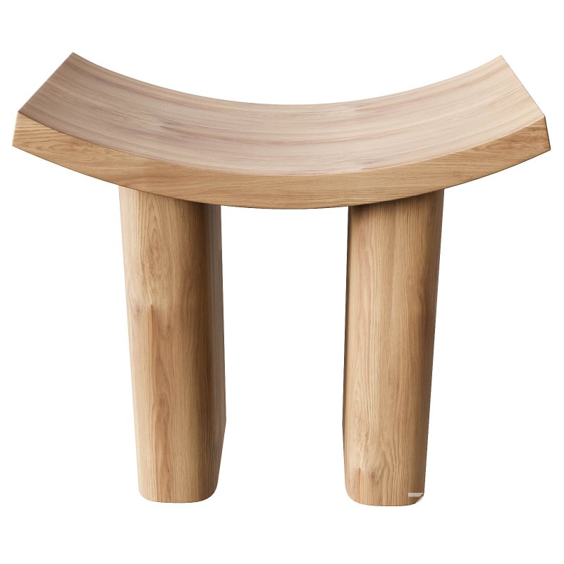 Designer wooden stool Image 3