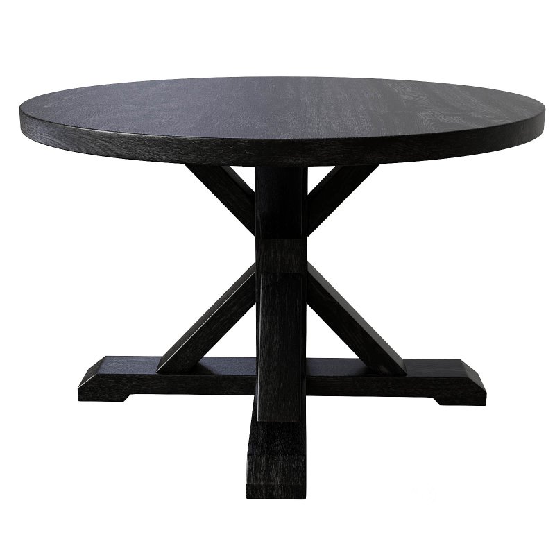 Balmain Round Dining Table Black Image 1