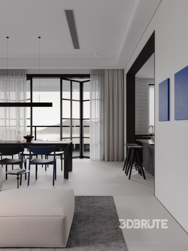 Living Room Dining Room Kitchen Image 10