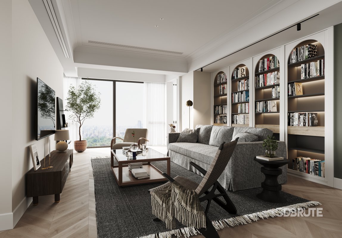 Living Room Dining Room Kitchen Image 6