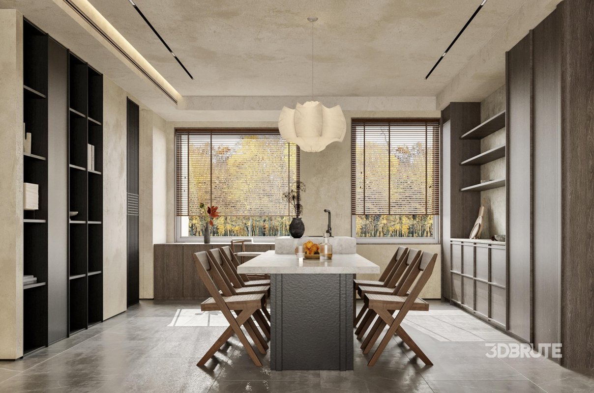 Living Room Dining Room Kitchen Image 2