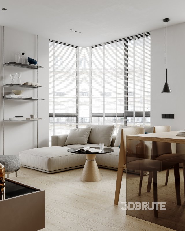 Living Room Dining Room Kitchen Image 4