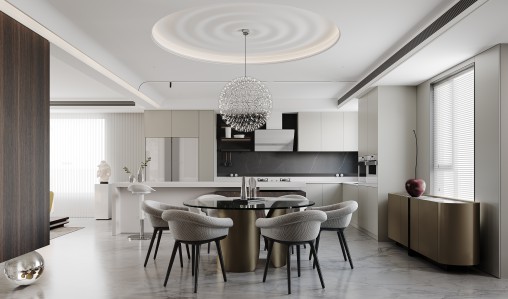 Living Room Dining Room Kitchen