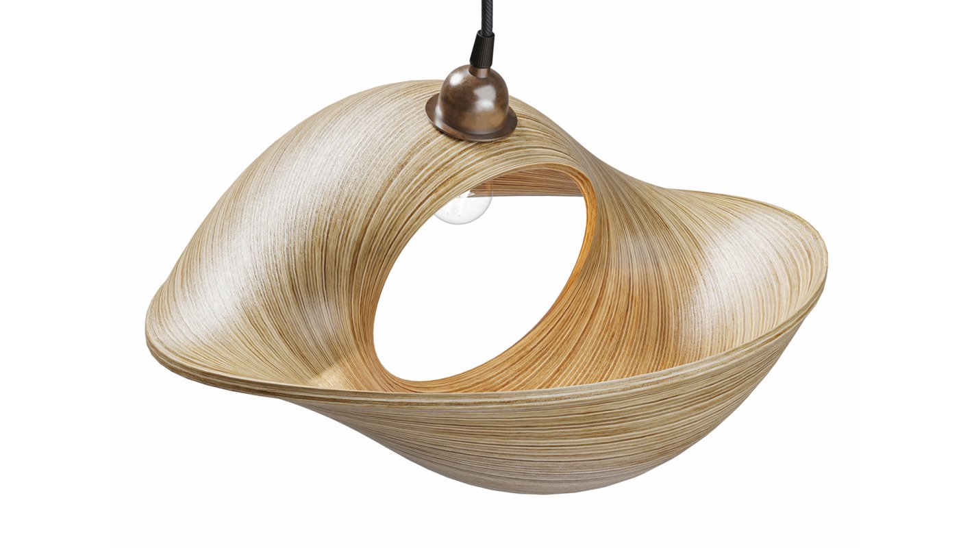Udara Bamboo Shell Lampshade 40 Image 6