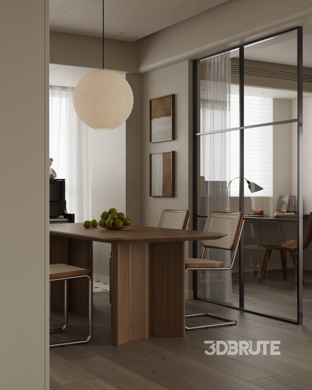 Living Room Dining Room Kitchen Image 6