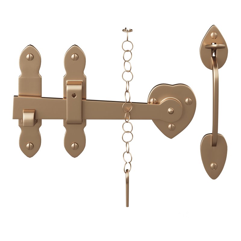 Bathroom Door Lock Latch Image 7