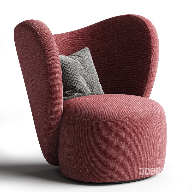 LITTLE BIG CHAIR Fabric armchair By NORR11 Image 3