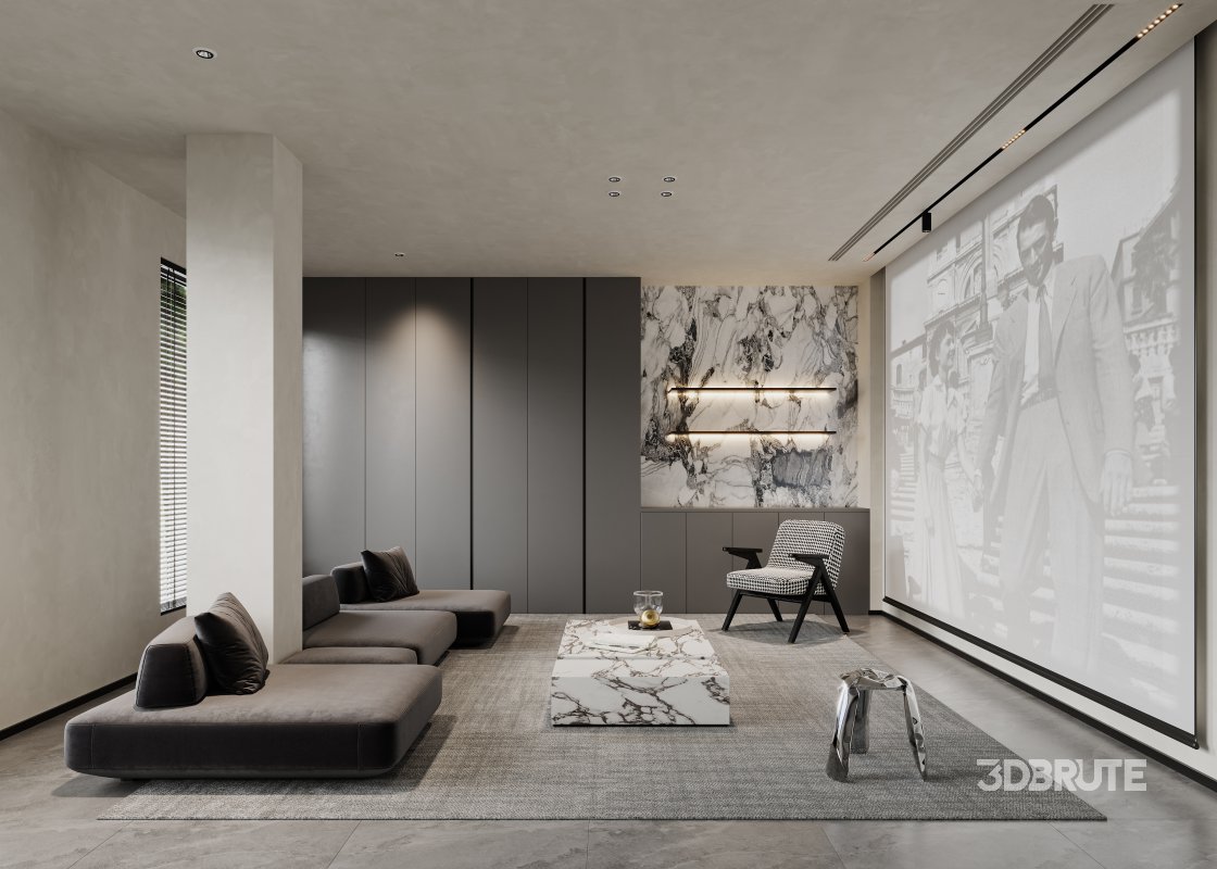 bedroom office room cinema room Image 3