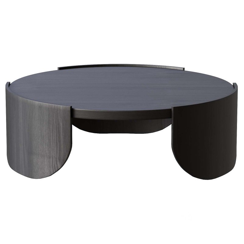 Round Coffee Table – Black Image 4
