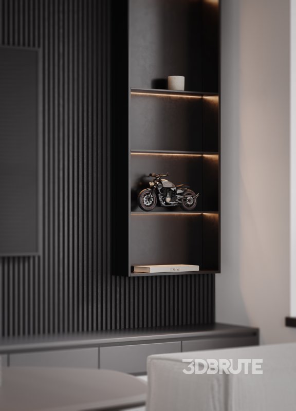 Living Room Dining Room Kitchen Image 1