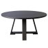 Uttermost Gidran Round Wood Rich Charcoal Black Dining Table - Thumbnail 5