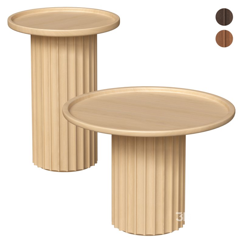 Round Ash Coffee Table Image 4