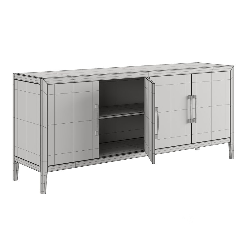 French Contemporary 4-door Sideboard Image 6