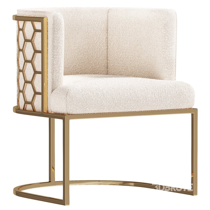 Carma Velvet Lounge Chair Image 1