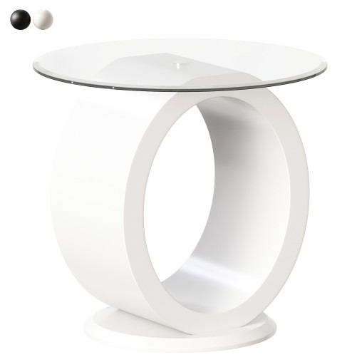 Austina Glass Top End Table