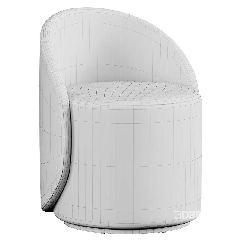 Nordic vanity stool by Charmydecor Image 2