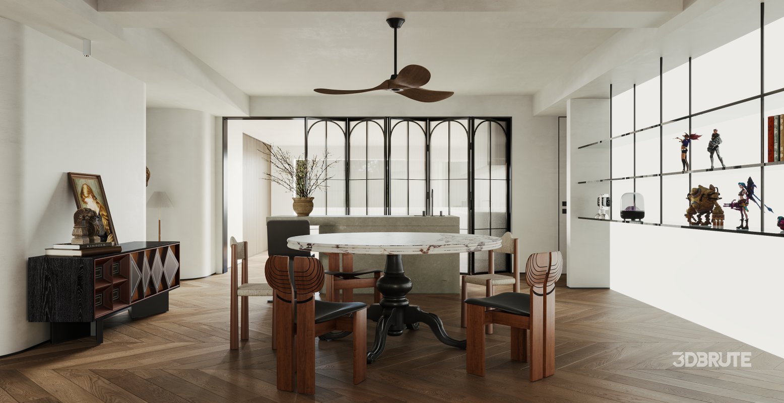 Living Room Dining Room Bedroom Image 6