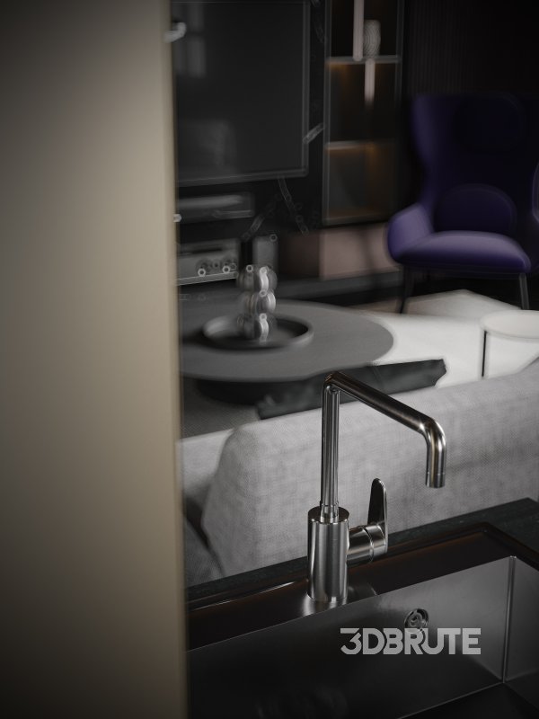 Living Room Dining Room Kitchen Image 7