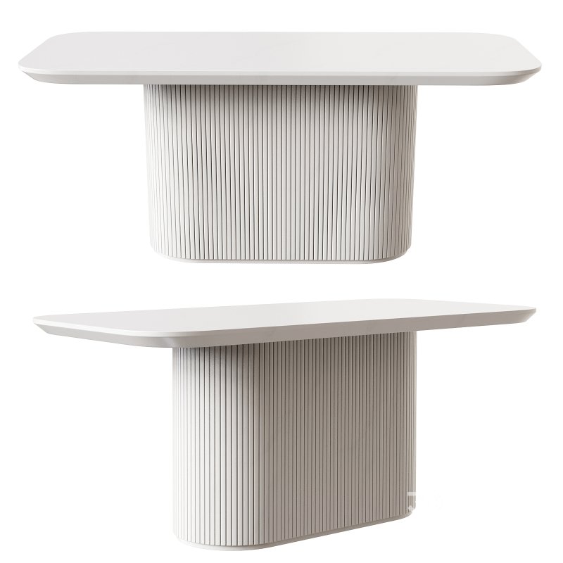 Oval Dining Table Dining Room Table for Kitchen, Bar, Living Room Image 2