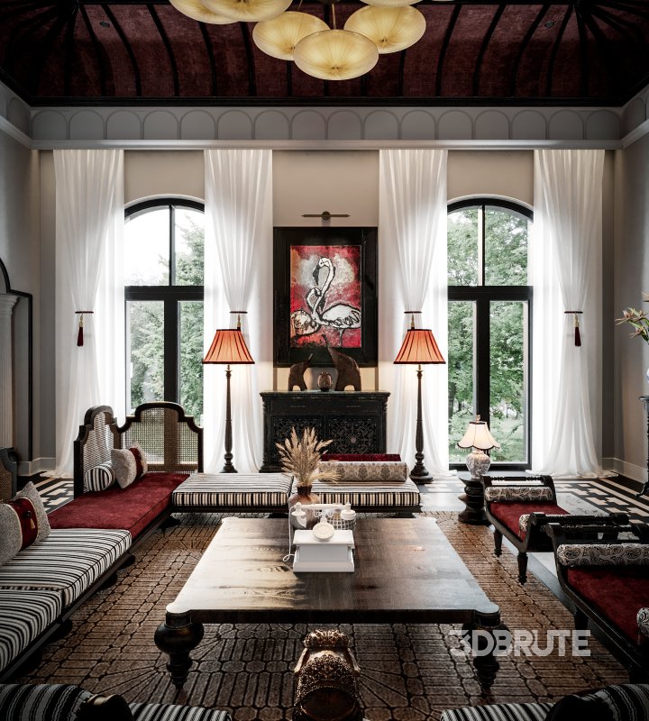 Living Room Dining Room Kitchen Image 15