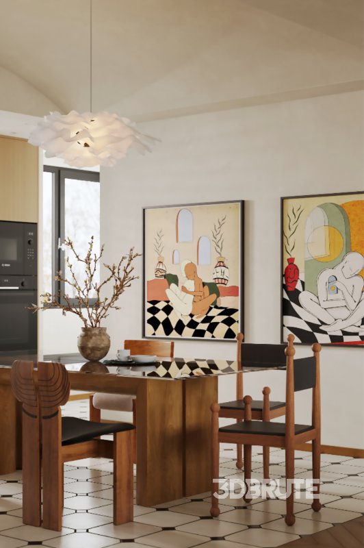 Living Room Dining Room Kitchen Image 9