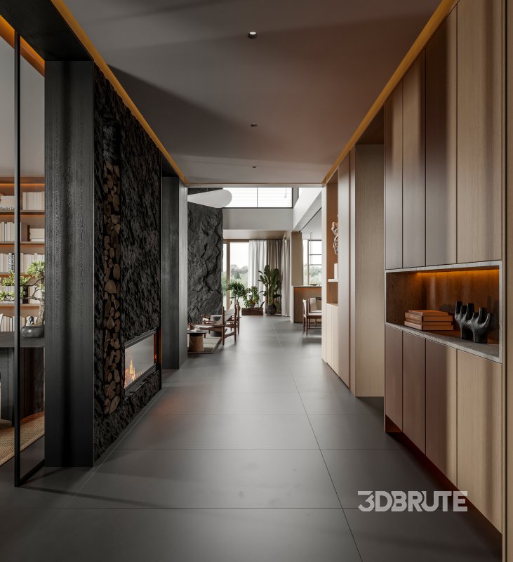 Living Room Dining Room Office Image 8