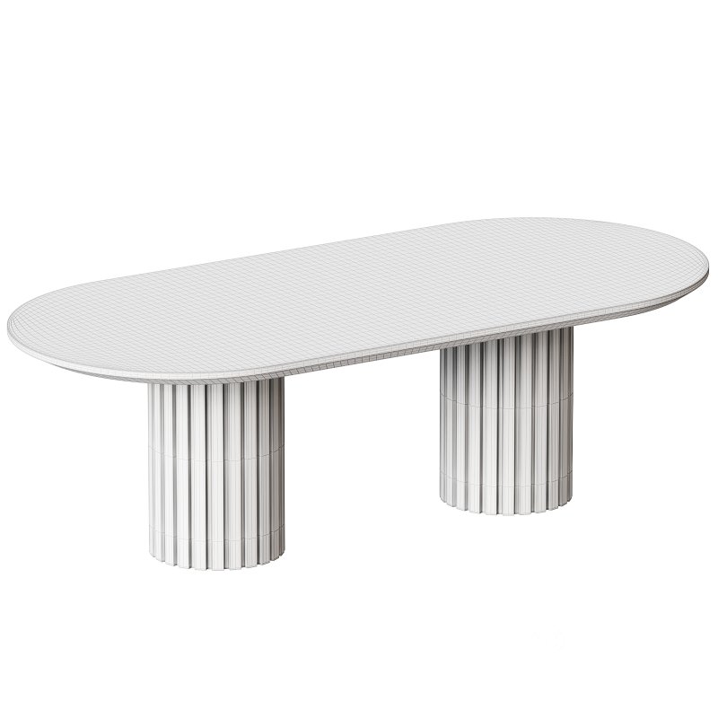 Oval Dining Table in Oak Image 2