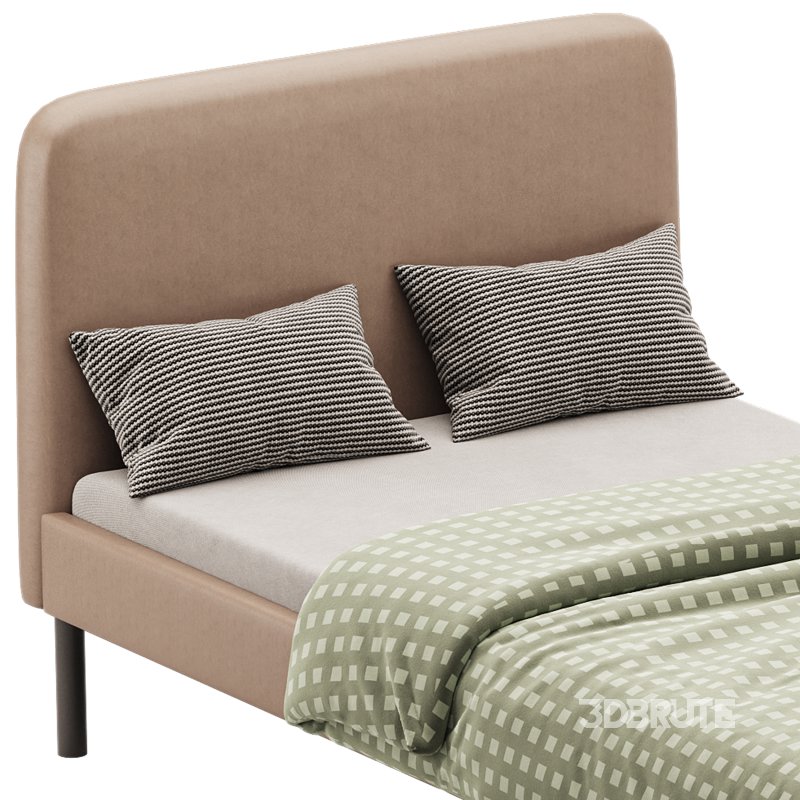 Upholstered bed frame Vissle dark grey Standard Single Image 11