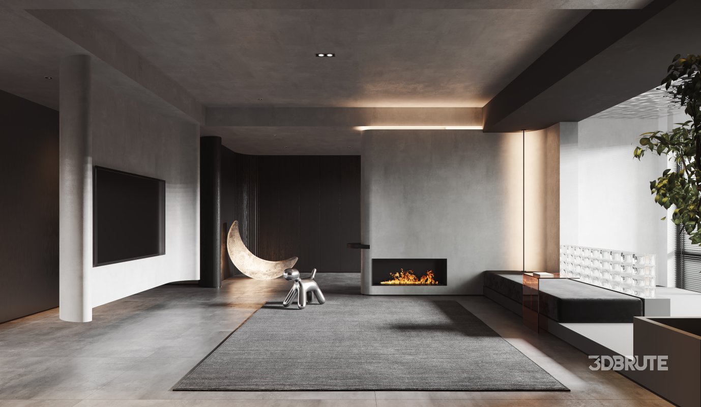 Living Room Dining Room Kitchen Image 12