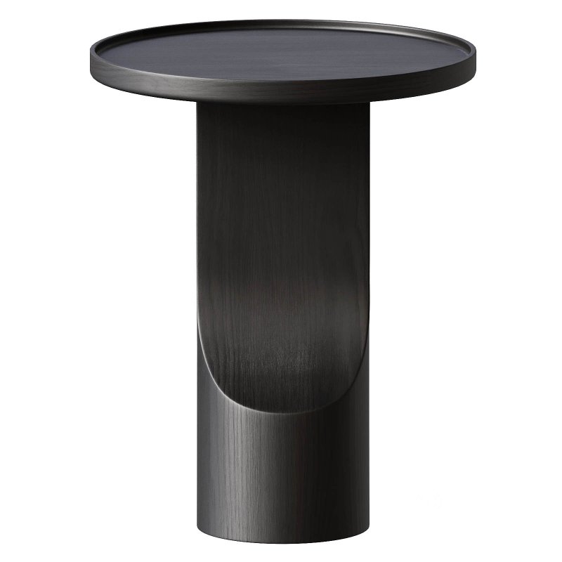 Solid walnut end table, Stigido Image 2