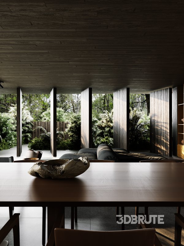 Living Room Dining Room Kitchen Image 12