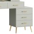 Bureau de coiffeuse avec tabouret et miroir DEL Grosmark - Thumbnail 10