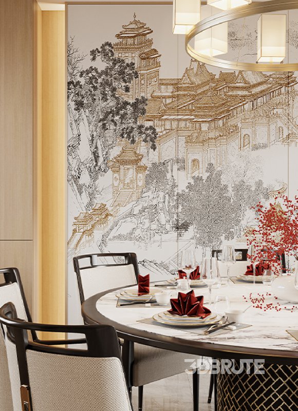 Chinese Living Room Dining Room Image 7