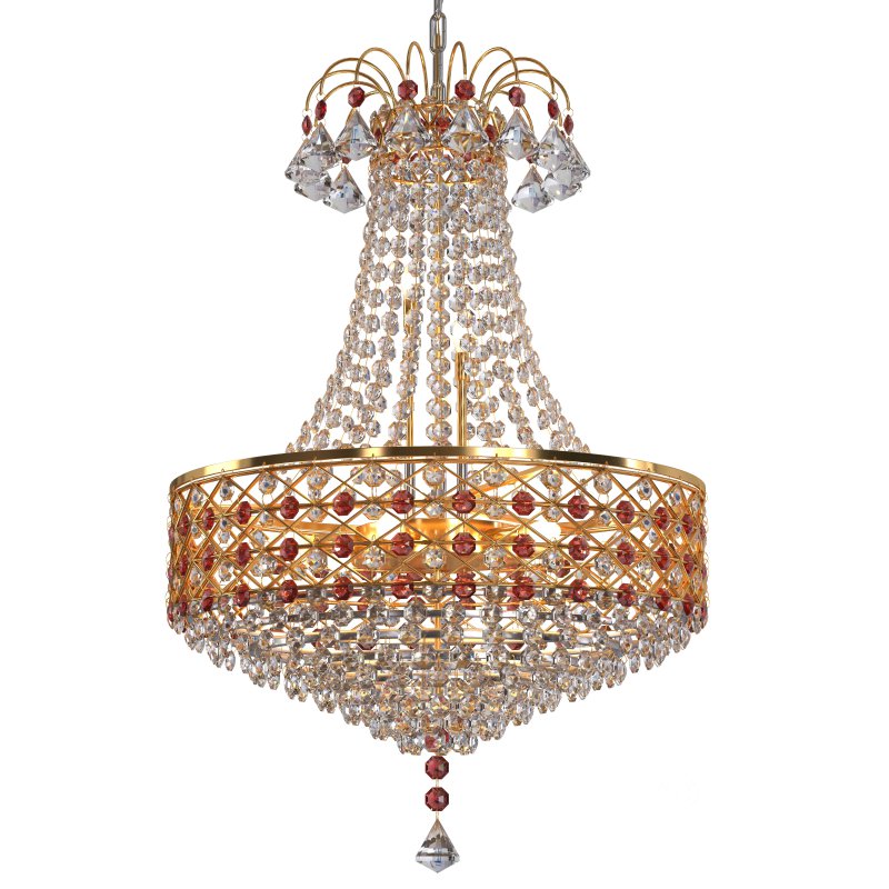 S S Traders Big Size Crystal Chandelier Ceiling Lamp Image 1