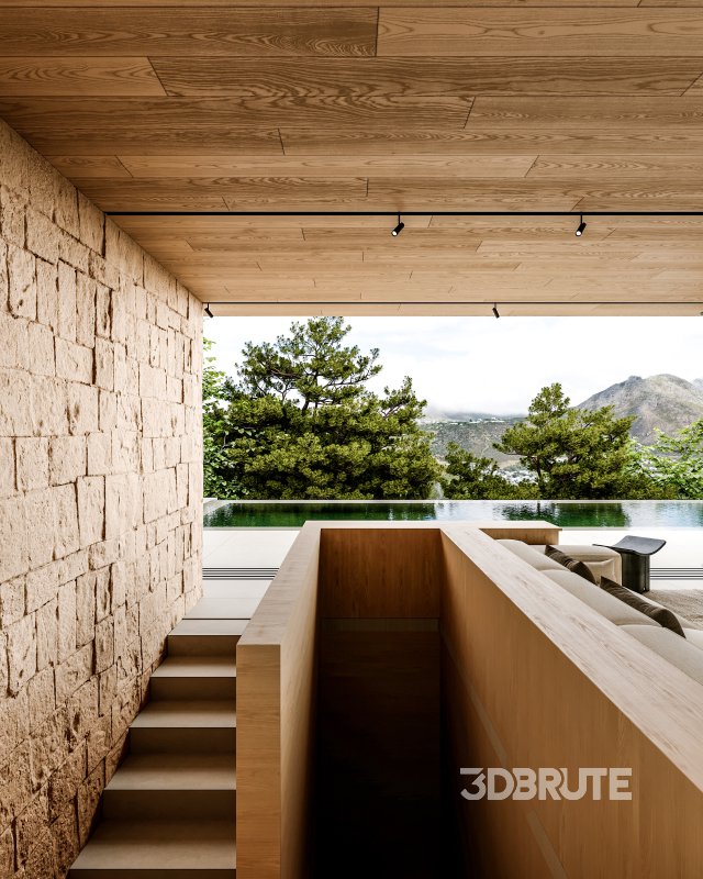 Living Room Dining Room Pool Image 3