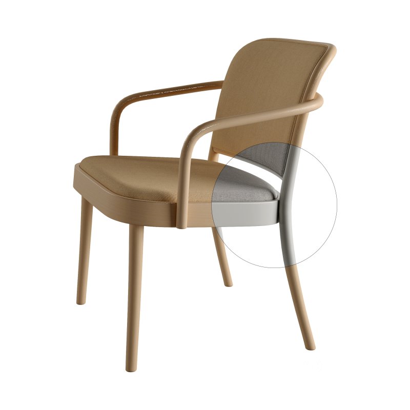 811 Lounge Armchair and Chair 363 by TON Image 2