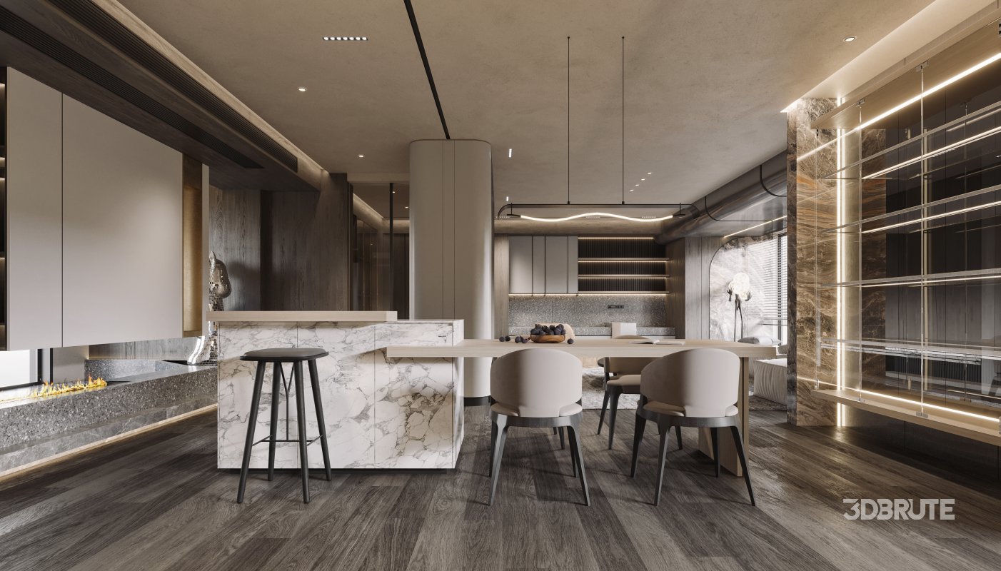 Living Room Dining Room Hallway Image 15