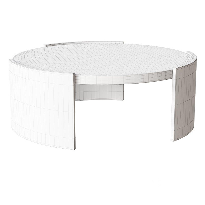 Tamera 100cm Wooden Round Coffee Table – Black Image 5