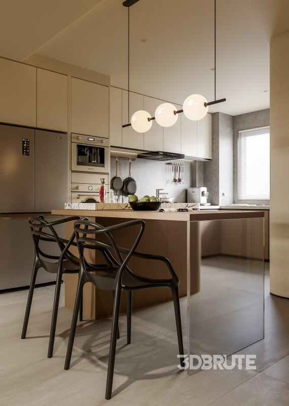 Living Room Dining Room Kitchen Image 7