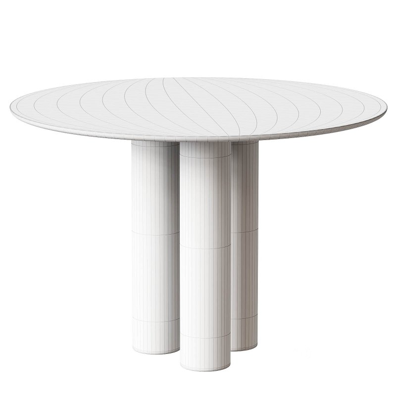 Gunnar Round Wood Dining Table Image 2