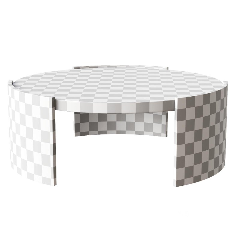 Tamera 100cm Wooden Round Coffee Table – Black Image 4