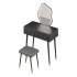 Ensemble coiffeuse avec tabouret et miroir Carmell - Thumbnail 8