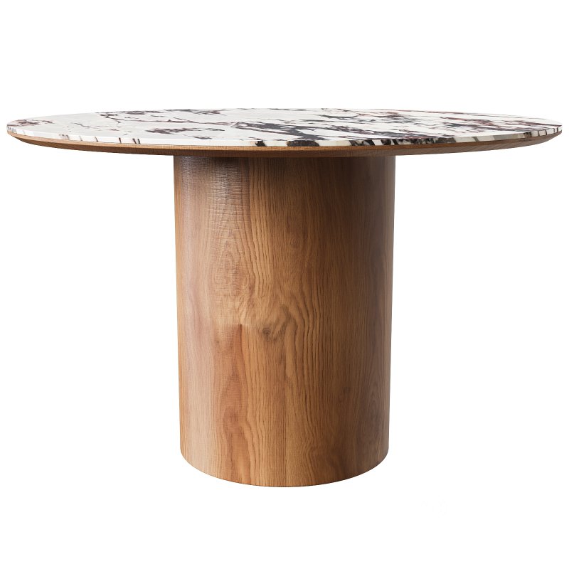 Tamara Marble Ceramic Round Dinette Table Image 2