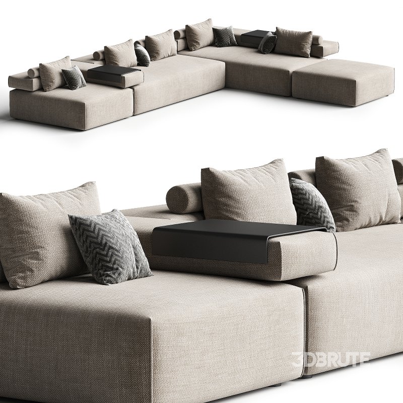 CINDER BLOCK modular sofa 3-4 Image 3