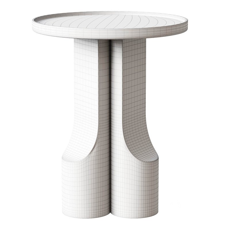 Solid walnut end table Image 5