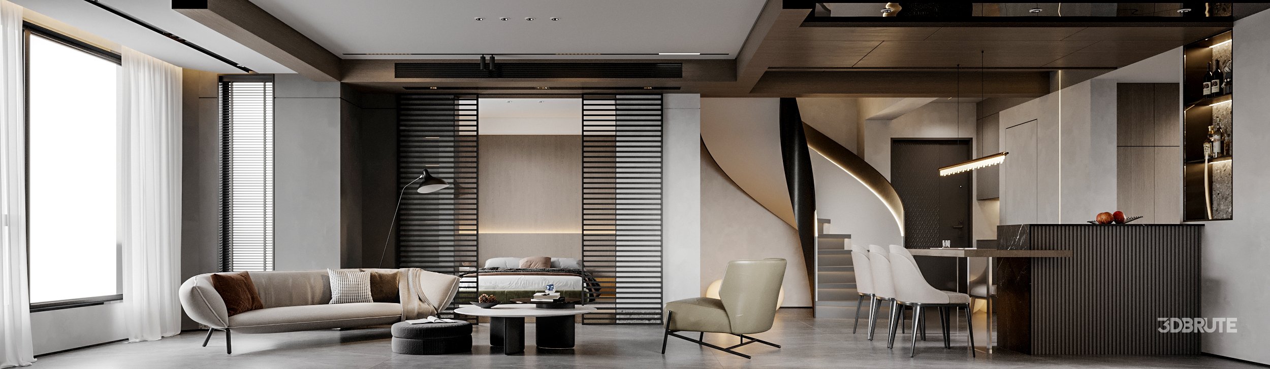 Living Room Dining Room Kitchen Bedroom Image 1